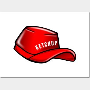 Red Ketchup Hat Posters and Art